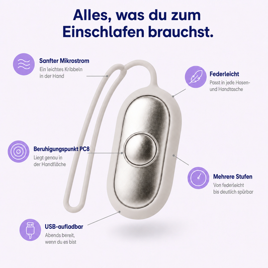 DreamyHelper in der Hand am Abend