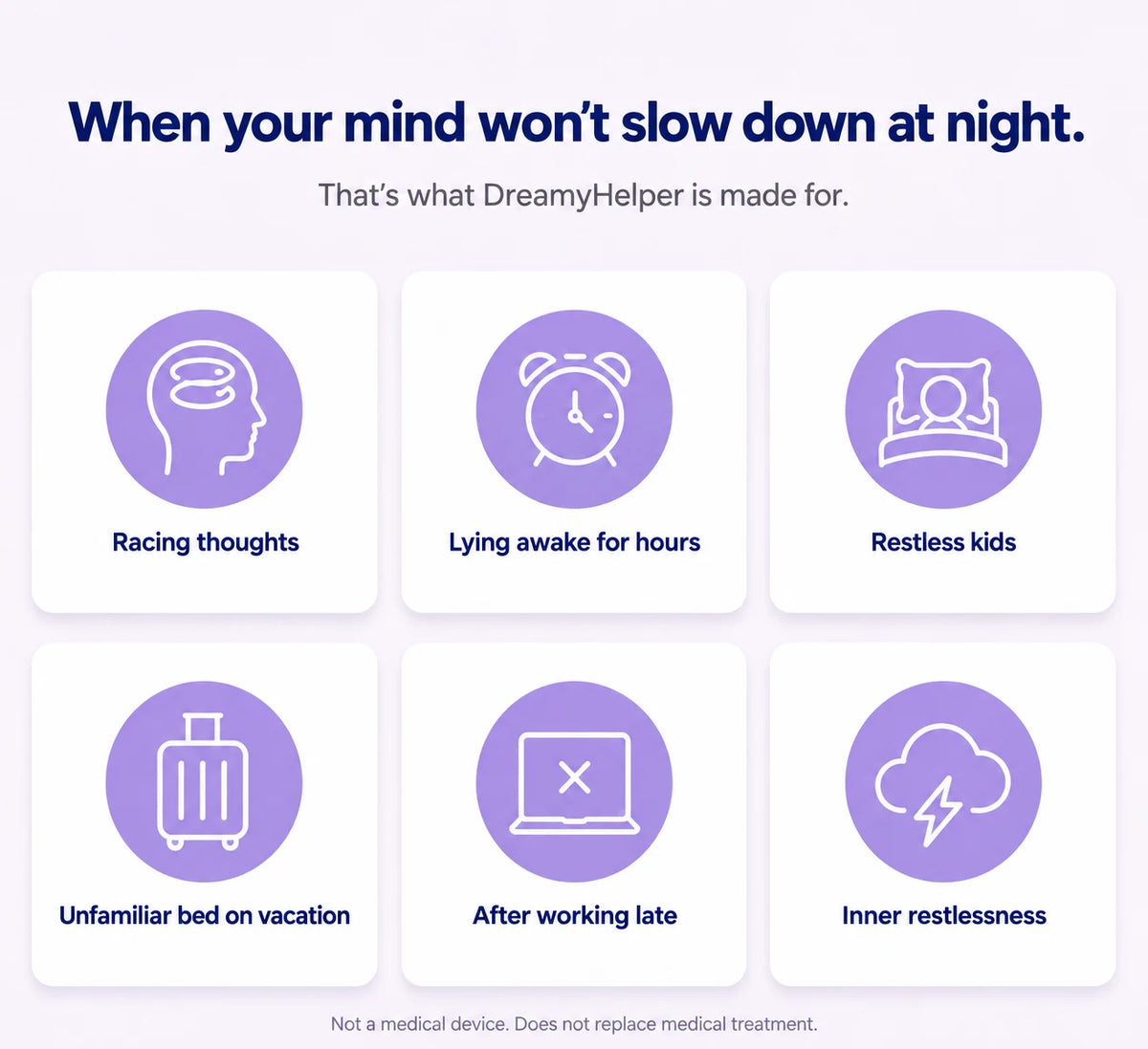When your mind won't slow down at night